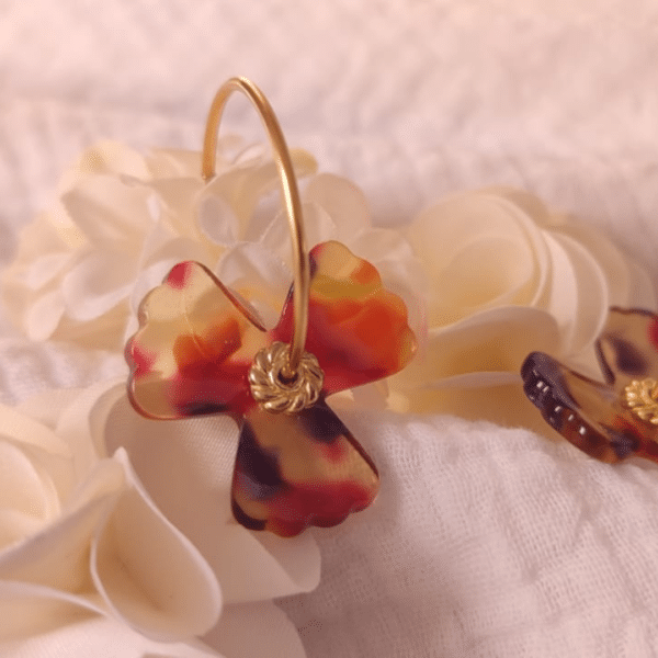 produits pya.creations- Boucles d'oreilles - Capucines